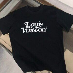 Designer Black T-shirt with LV Logo - Unisex Premium Apparel